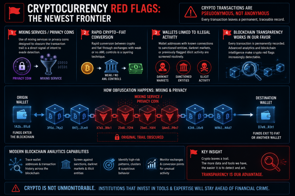 Cryptocurrency AML red flags on the newest financial crime frontier