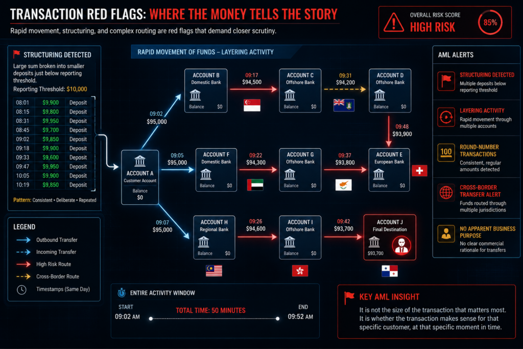 AML red flags in transactions: how the money tells the story